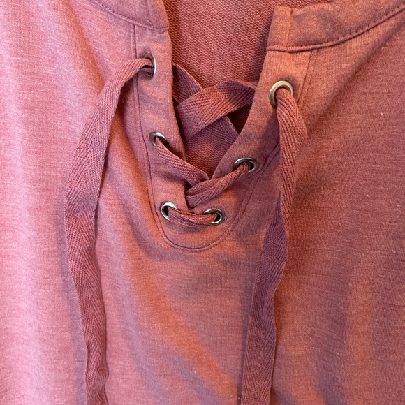 Maternity Tunic Sweatshirt Sweater For Photoshoot Professional Work Pink Size L - Picture 3 of 4